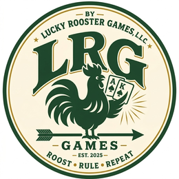 by lucky rooster games, l.l.c. lrg games est. 2025 roost rule repeat
