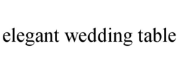 elegant wedding table