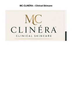 mc clinera clinical skincare