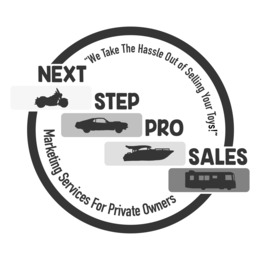 next step pro sales “we take the hassle out of selling your toys!” marketing services for private owners