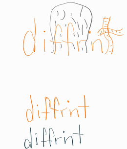 diffrnt