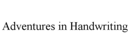 adventures in handwriting