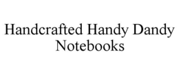 handcrafted handy dandy notebooks