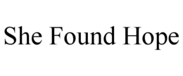 she found hope