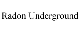 radon underground