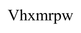 vhxmrpw