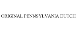 original pennsylvania dutch