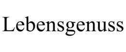 lebensgenuss