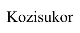 kozisukor