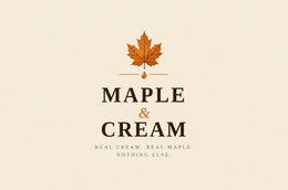maple & cream real cream. real maple. nothing else.