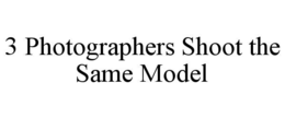 3 photographers shoot the same model