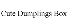 cute dumplings box