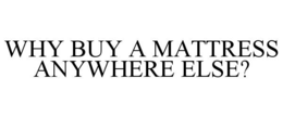 why buy a mattress anywhere else?