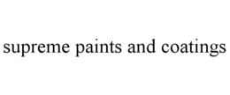 supreme paints and coatings