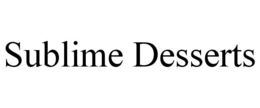 sublime desserts