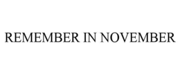 remember in november