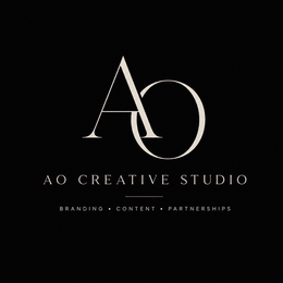 ao creative studio branding · content · partnerships