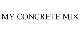my concrete mix