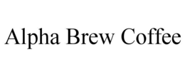 alpha brew coffee