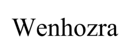 wenhozra