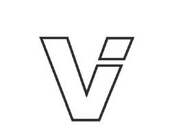 a letter v.