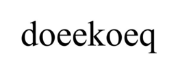 doeekoeq