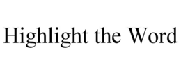 highlight the word