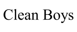 clean boys