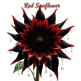 red sunflower