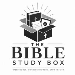 the bible study box open the box. discover the word. grow in faith.