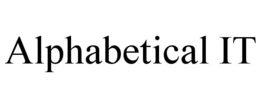 alphabetical it
