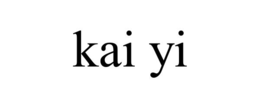 kai yi