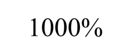1000%