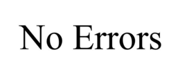 no errors