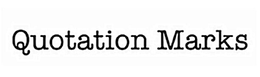 quotation marks