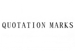 quotation marks