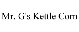 mr. g's kettle corn