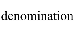 denomination