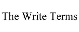 the write terms