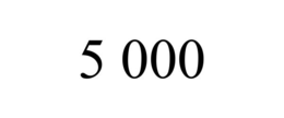 5 000
