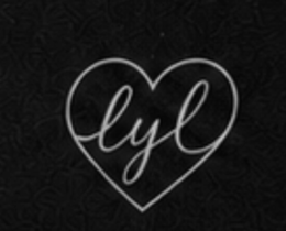 the mark consists of the stylized lowercase letters "lyl" enclosed within the outline of a heart.