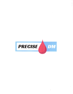 the literal element precise to left of a blood drop followed by dm for diabetes