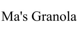 ma's granola