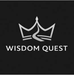 "wisdom quest" in uppercase letters.