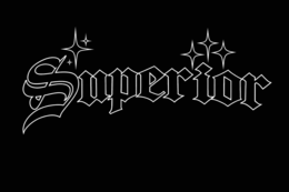 the word superior in a stylistic font with 2 large stars and 4 small stars highlighting the word.