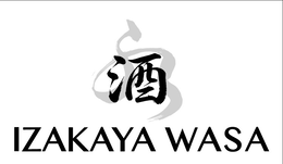 the literal elements of the mark are the words "izakaya wasa" and a japanese kanji character meaning "sake" or "alcohol."