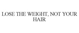 lose the weight, not your hair