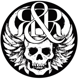 r & r skull logo