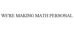 we're making math personal