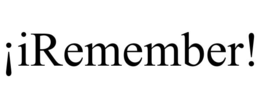 ¡iremember!